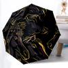 1pc Horse Pattern Automatic Open/Close Umbrella, Windproof, Folding Compact Umbrella with Lightweight Design for Women/Men045