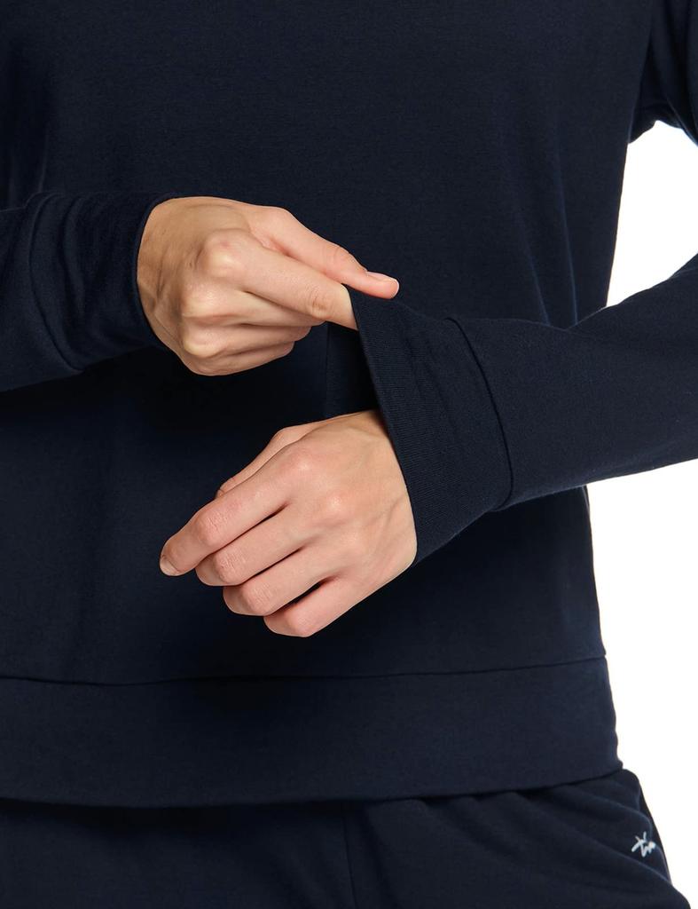 Tesla Long Sleeve Crew Loose Perfect for and Winter Women's Loungewear, T-Shirt, Loungewear, Neck, Soft, Lightweight, Breathable, Stretch, Fit,