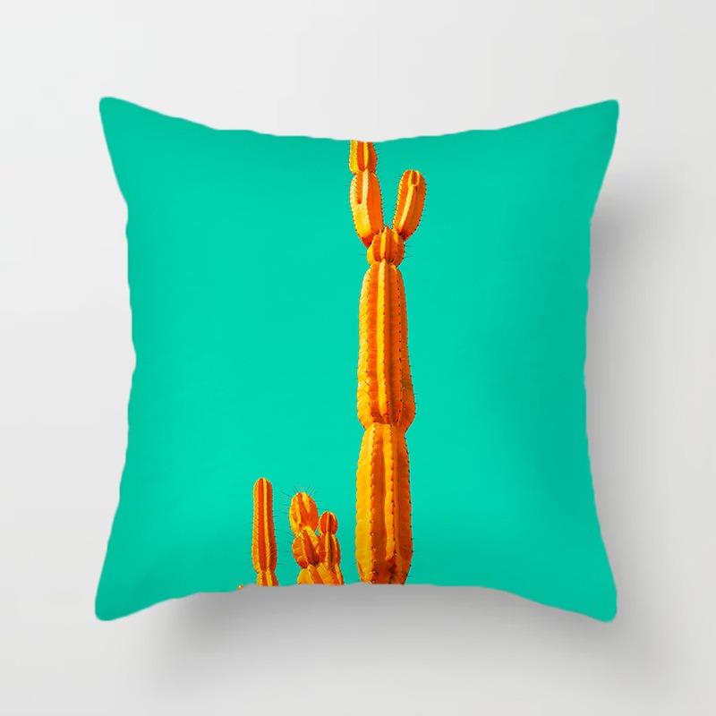 

Juste de coussin à motif de plantes fraîches, taie d oreiller de luxe, декорация бюро, дом 55x55cm