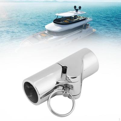 Connecteur de Tube de Raccord Pivotant Courbé, Matériel de Bateau Marin, Raccord de Charnière de Pont pour Taud Bimini