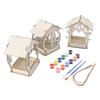 Bird Feeder for Outdoor DIY Wooden Art Painting Hanging Bird Feeder House Kids Crafts Kit for Boys