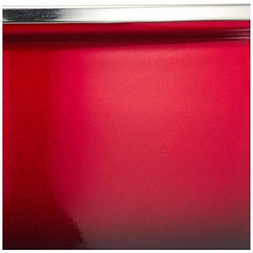 Wahei Freiz Enamel Saucepan, Pot-au-feu, Jam, 16cm, Red, with Lid, Induction Compatible, Rubani RA-9788, Red x Black