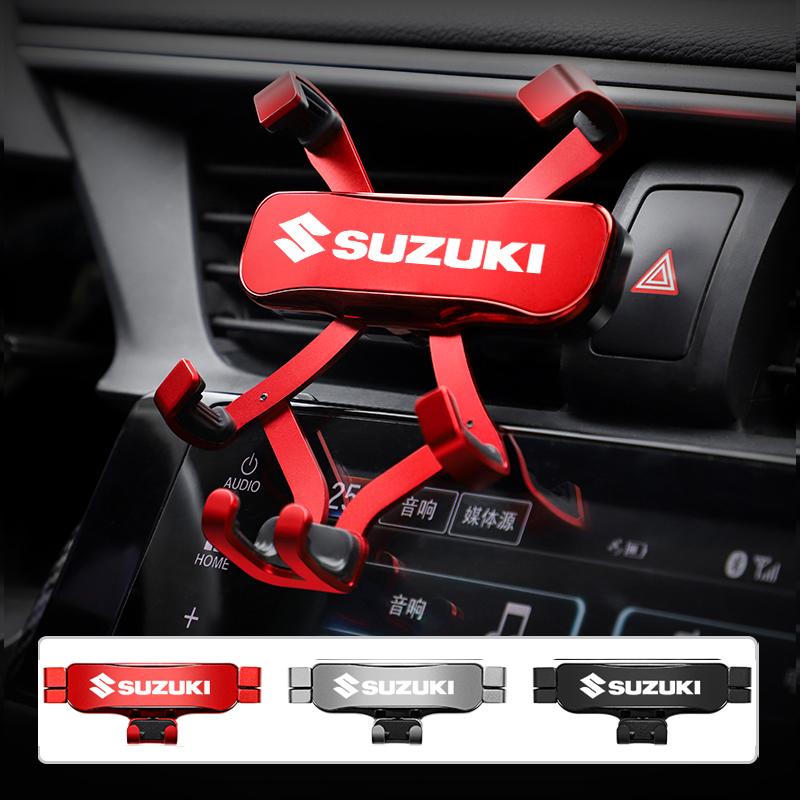 HECQ4 Lega di Zinco Styling Auto Porta Telefono Clip di Montaggio per Bocchetta d'Aria per Suzuki Jimny Swift Samurai Vitara SX4 Alto Kaiser Ingnis DZire Swace