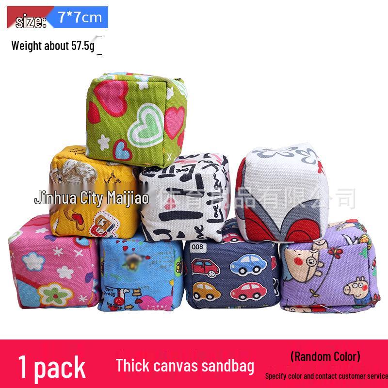 Children s Cartoon Canvas Sandbags for Interactive Play