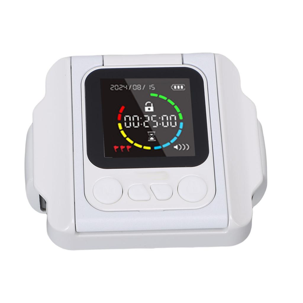 Mobile Phone Lock Portable Self Control Timer Cell Phone Locker for Working and Studying White