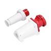 Conjunto de conectores de tomada industrial IP67 à prova d'água 3 fases de energia 4 pinos 63A 3P+E 380415V