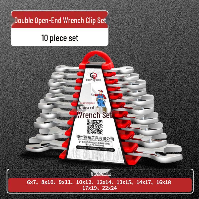 Doppelmaulschlüssel-Satz (Dünne Gabel) - Größen 8, 10, 14, 17