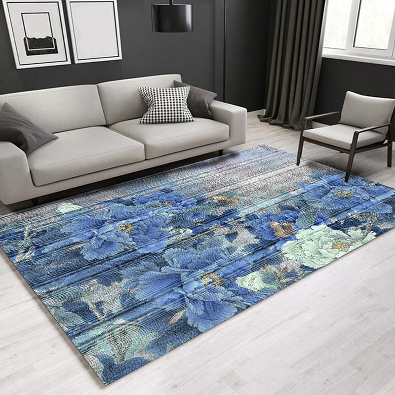 Chinese Series Carpet Living Room Bedroom Home Carpet Floor Mat Rectangular Carpet Bedroom Bedside Blanket