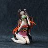 12cm Demon Slayer Anime Figur Kamado Nezuko Sexy Girl Actionfigur Knieende Version Nezuko Kamado Figur Sammelspielzeug