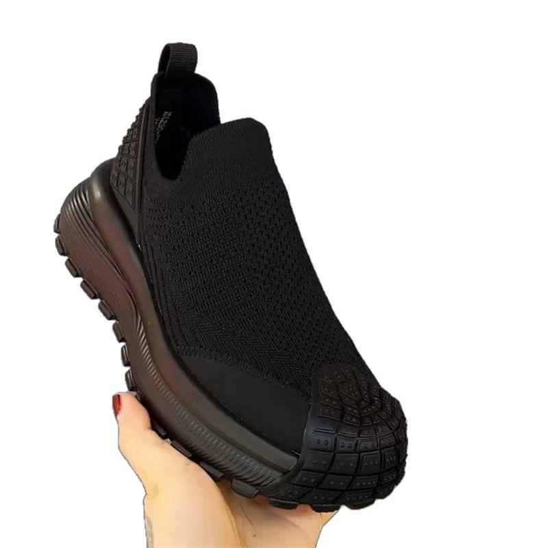 2025 spring new men's trend thick-soled breathable one-pedal comfortable casual shoes high-quality lightweight men's shoes trend