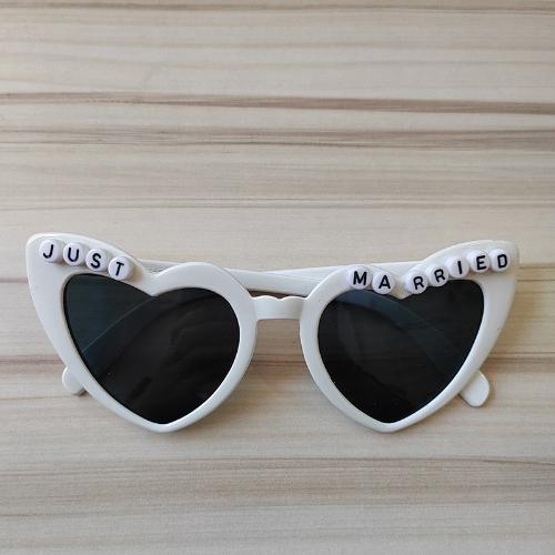 Just Married Sonnenbrillen Ehemann Ehefrau Brautparty Frischvermähltes Paar Braut Bräutigam Herr Frau Pool Strand Hochzeit Flitterwochen Reise