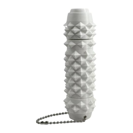 

3D Printed 7-In-1 Fidget Toy with Clicker Spinner Storage Massage Roller Maze Spiky Grip Stress Relief Pain Stimming Tool Sensory Toy with Ball Chain M