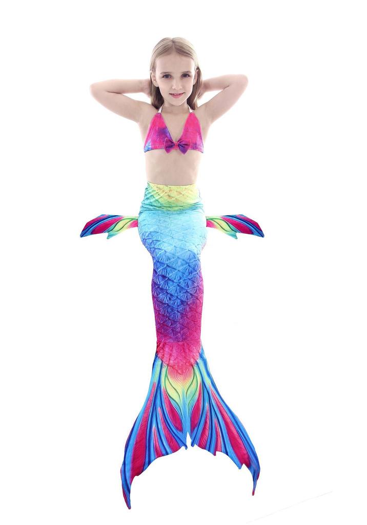 2025 Kids' Mermaid Tail Swimsuit Costume Bikini