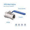 Plumbing Connection Ball Valve Switch Female Threaded Stainless Steel Faucet SS304 BSPT 1/4" 3/8" 1/2" 3/4" 1" 1-1/4" 1-1/2"