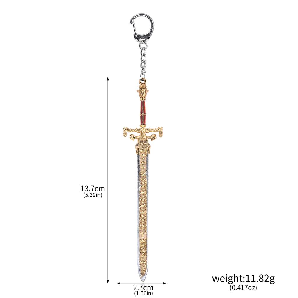 Game Darkmoon Claymore Prosthesis Sword Keychain Pendant Elden Death Dagger Ring Game for Women Men Keyring Gift Accessories
