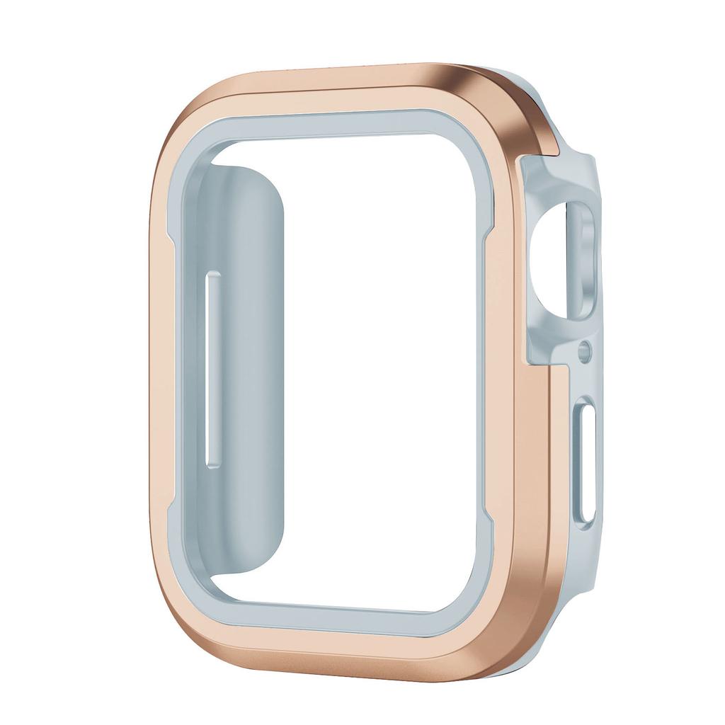 Aluminum & TPU Case Lightweight Full Coverage Watch Case 40/41/44/45mm Compatible for S8/7/6/5/4/SE2 Wear Resistant