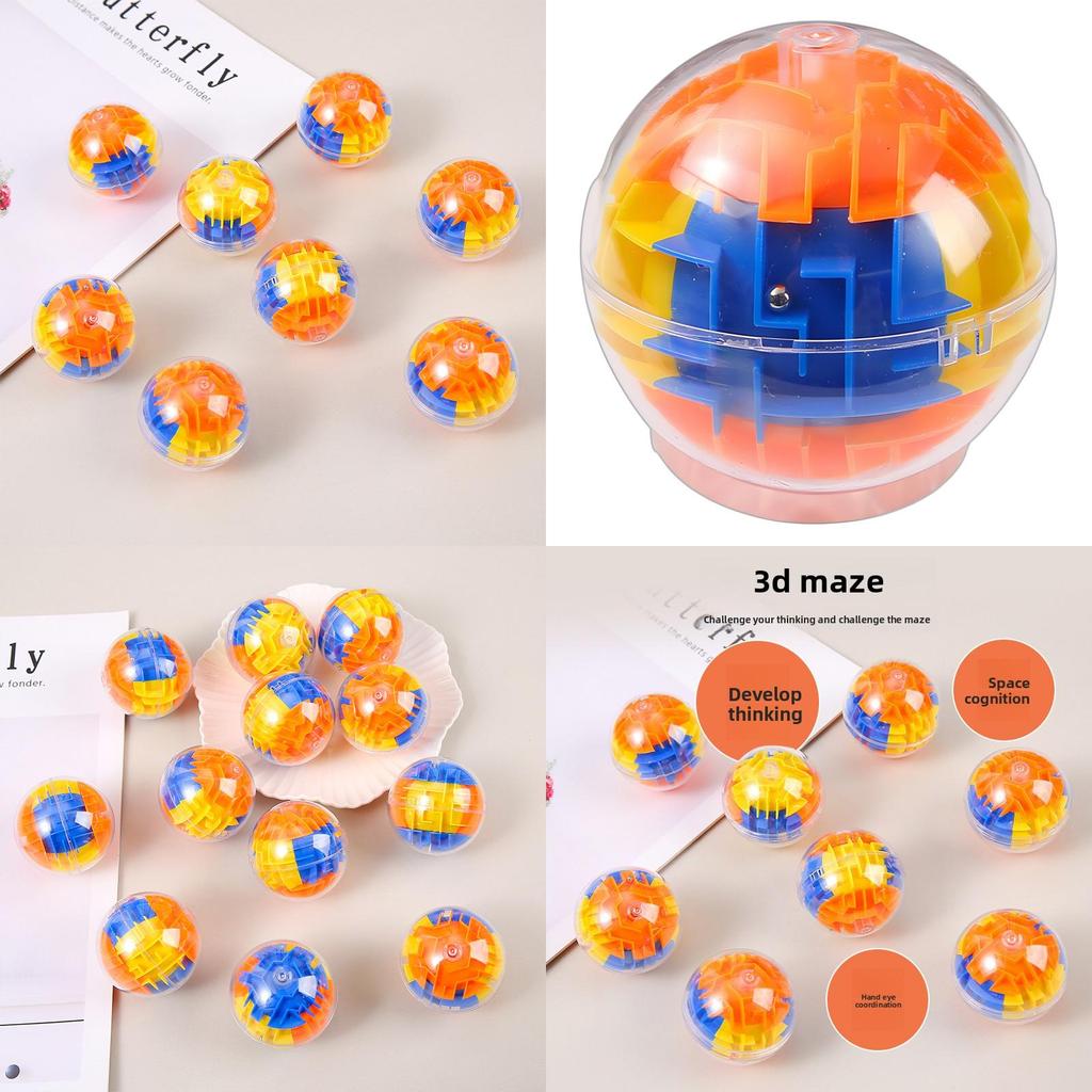 3D Magischer Würfel Labyrinth Kugel Aus Kunststoff Für Kinder Pädagogisches Spielzeug Geschenk