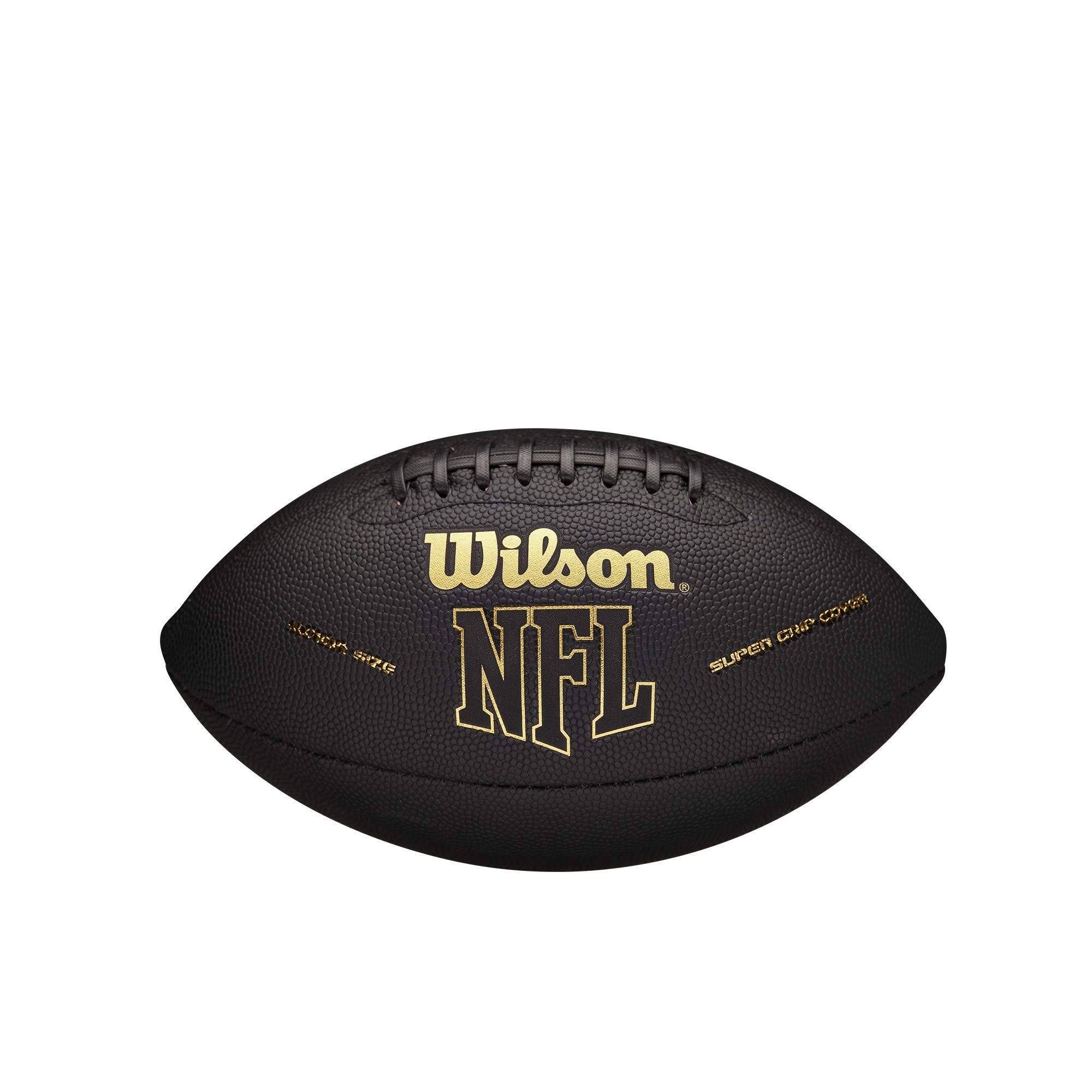 

WILSON NFL Super Grip Football, Black/Gold, Junior (Ages 9-12) (WTF1790ID)