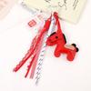 Leather Horse Keychain Korean Style Chinese New Year Gift Zodiac Pony Bag Pendant  Birthday Gift
