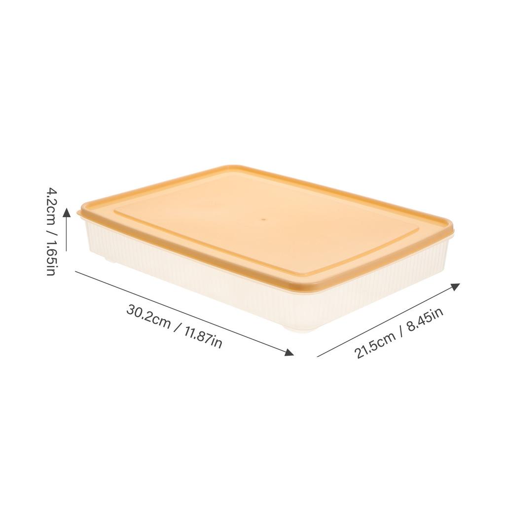 2Pcs Refrigerator Egg Organizer Case Stackable Freezer Egg Storage Box Heavy Duty Plastic Fridge Container 24 Slot Secure Lid