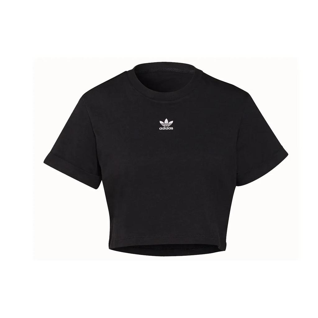 Adidas Originals T Shirt Women's Black (Unisex) Crop Tops H37882