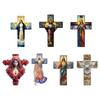Acrylic Crosses Christian Christmas Ornament Christmas Tree Ornament Bag Charm Pendant Unique Religious Gift for Womens