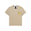 Fila 3.1 Phillip Lim Collaboration Logo Print Pocket Round Neck Breathable Short Sleeve T-Shirt Men Tops Light-Brown F11M116107F-BG