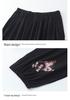 Grandma's Fashionable Cotton Linen Tang Suit Mid-Sleeve T-shirt for Elderly Women