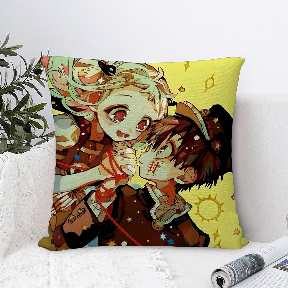Jibaku Shounen Hanako Kun Pillow Case Plush Fabric Soft  Pillowcase Double Sided Print  Sofa Cushion Cover Throw Pillow Cover