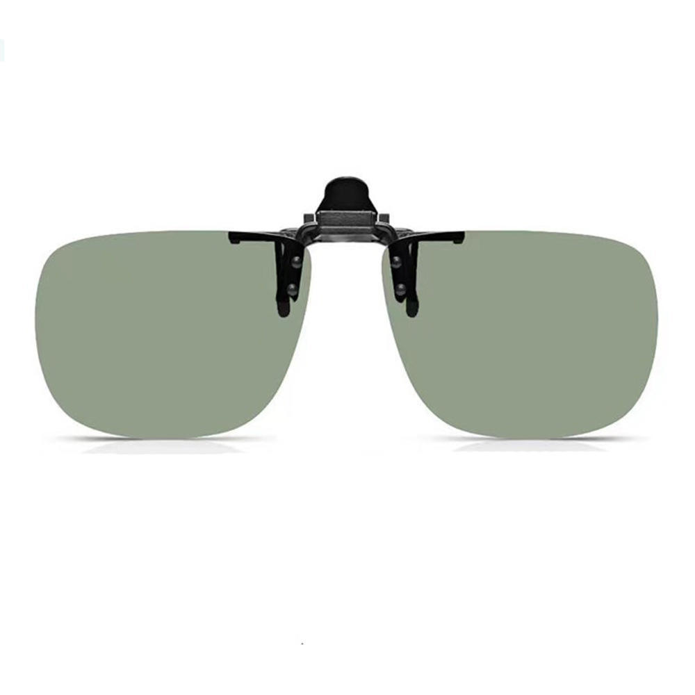 Men Polarized Sunglasses Clip Can Be Flipped Up Myopia Glasses Clip Anti-UV400 Night Driving Fishing Glasses Accessory