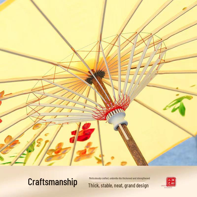 Ancient Style Waterproof Oil-Paper Umbrella: Retro Dance, National Style, Outdoor and Scenic Performance
