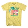 Camiseta de Hombre MTV Flores Tropicales Logo Spring Break Cancún Ident Music