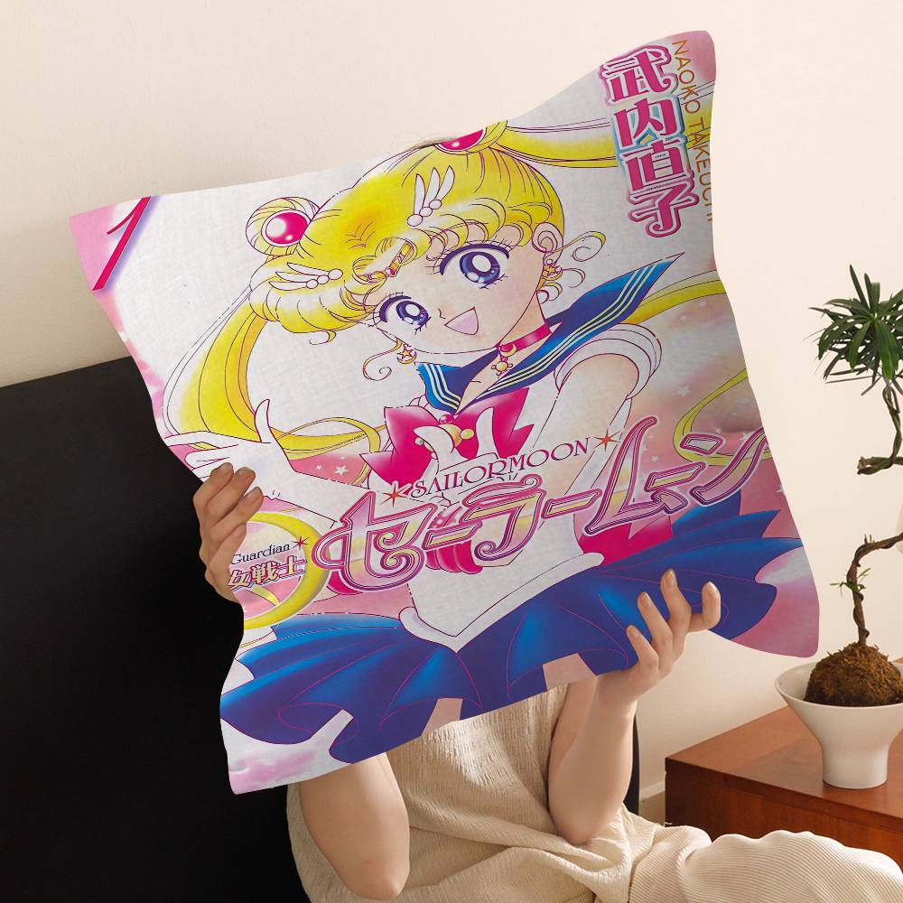 

Anime Ssailor Mmoon Pillow Cushion Cover Pillowcase Living Room Sofa Home Decor Customized 30x30 cm