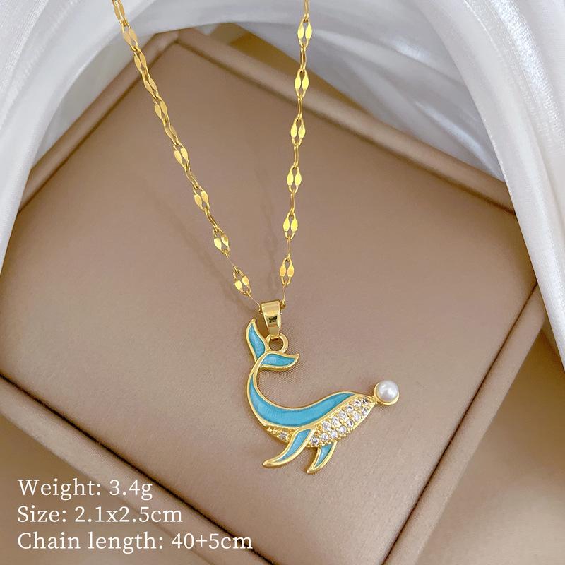 Planet Starry Sky Full Of Diamonds, Slightly Inlaid Design Temperament Shining Necklace Female, Simple Pendant