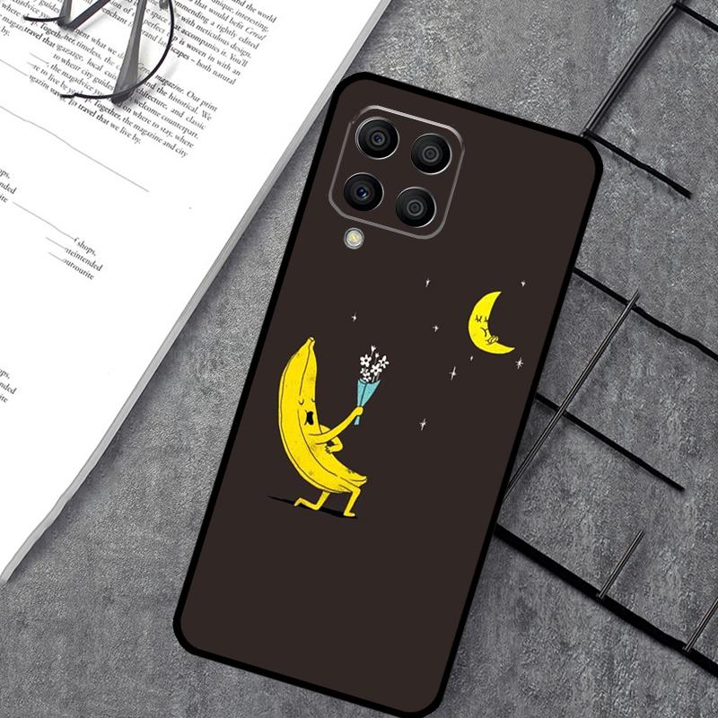 Cartoon Cute Fruit Yellow Banana Case For Samsung Galaxy M54 M32 M52 M15 M11 M12 M13 M14 M06 M16 M36 M56 M31 M53 M35 M55 M34