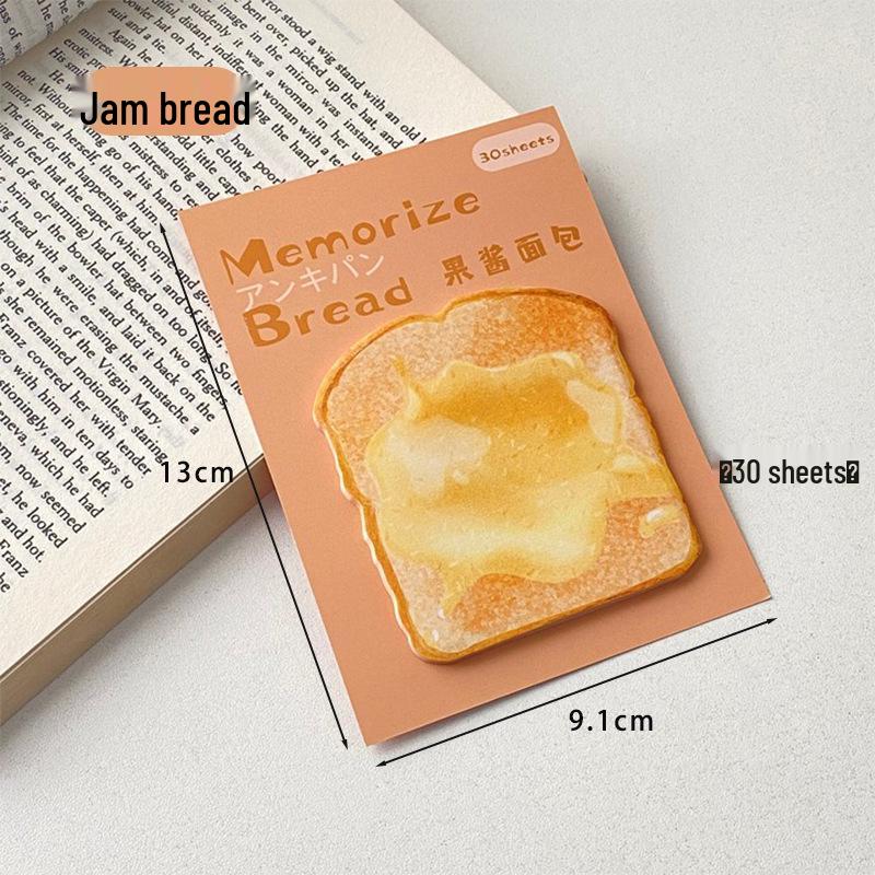 

Милые мультяшные липкие заметки в виде тостов - Отрывной блокнот для заметок с клейким слоем для студентов