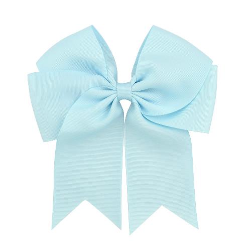 6-inch Ribbed Ribbon Fishtail Double-layer Streamer Bow Hairpin Children's Hair Accessories Headdress Hairpin