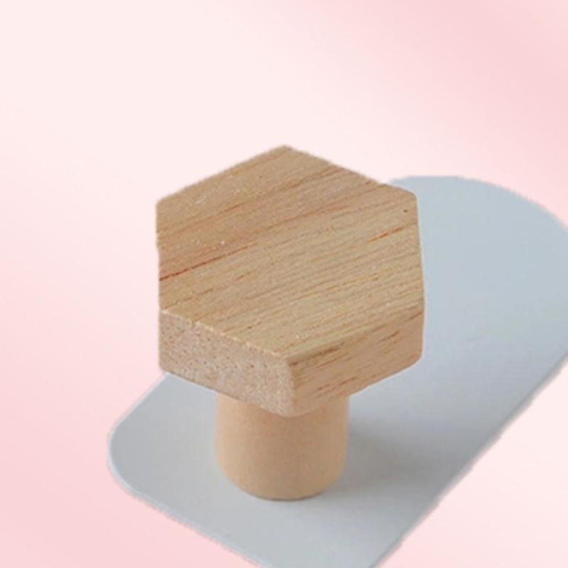 Wooden Star Heart Hook Strong No Trace Sticky Hook Bag Key Hook Solid Wood Children's Coat Hook Home Decor