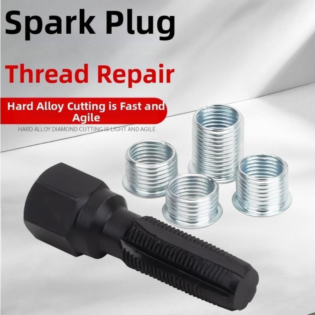 Re-thread Tap Spark-Plug Repair Tool Steel Thread Repair Efficient Chip Removal