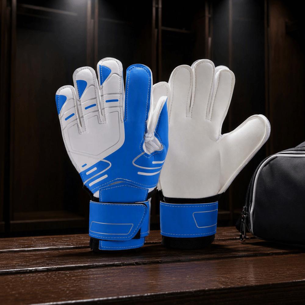 2pcs Adult Size 10 Goalkeeper Gloves Black Color Match Gloves Soccer Match Play
