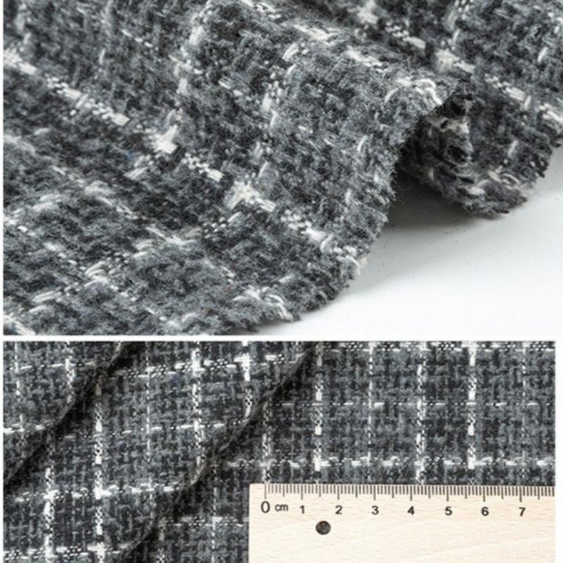 Winter Thickened Brushed Plaid Shirt Fabric Vintage Soft for Handmade DIY Sewing Clothing Skirts Jackets Pants Fabric Cloth