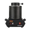 Four de fusion de l'or, 1350 W, Température maximale de 1150 °C, Four de fusion électrique numérique avec creusets en céramique de 1 kg et 3 kg, Pinces à creuset, et