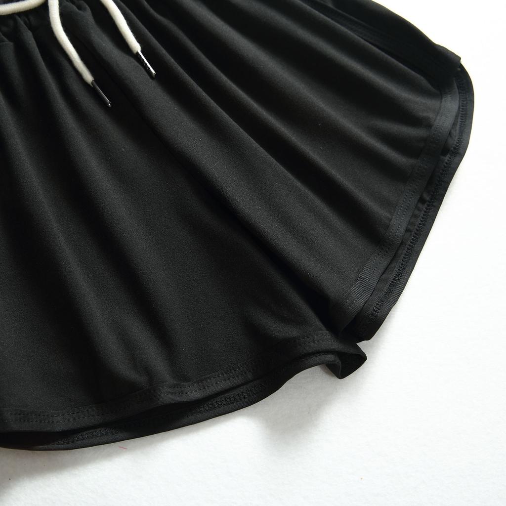 Damen-Sommermode, vielseitige, glatte, elastische Sportshorts