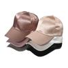 Luxury Satin Baseball Cap Shiny Adjustable Dad Hat for Women