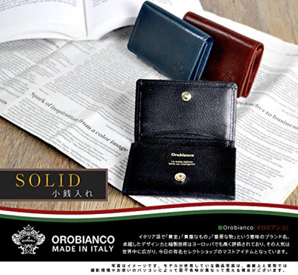 Coin Purse Navy [Orobianco] [Solid] 2.