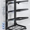 Multi-Layer Stainless Steel Pot Rack for Under-Sink Kitchen Storage