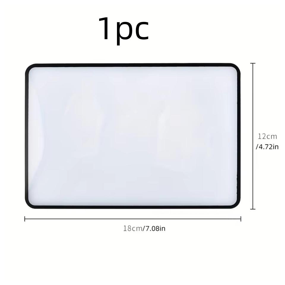 

Лупа карткового типу, прозора ПВХ закладка, портативна та компактна, зручна для читання, з ефектом збільшення 1pc