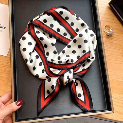 Polka Dots Scarf Long Shawl For Women Spring & Summer Fashion Hair Band Neck Scarves Neckerchief Headband for Women