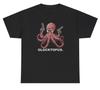 Unisex Shirt Cotton Oversize Large Size Glocktopus T Shirt Funny Octopus Glock Gun Marine Aquatic Sarcastic Graphic Tee