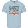 Ich bin nur wegen des Savasana hier Lustiges Yoga Kinder T-Shirt Kinder